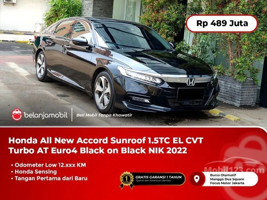 Jual Mobil Honda Accord 2022 1.5 di DKI Jakarta Automatic Sedan Hitam Rp 489.000.000