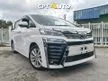 Recon 2018 Toyota Vellfire 2.5 Z A ZA Edition MPV JB BRANCH/ ROOF MONITOR/ 2 POWER DOOR/ LOW MILES