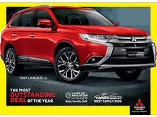 2020 Mitsubishi Outlander 2.0 SUV 4WD FREE 2 yrs Service Maintenance
