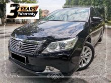 2014 Toyota Camry 2.5 V Sedan / 3 YEARS UNLIMITED MILEAGE WARRANTY / ELECTRONIC ADJUSTABLE SEAT / ECO MODE / POWERFUL 2.5V ENGINE / 8 YEARS LOAN
