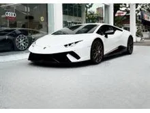 2018 Lamborghini Huracan Performante LP640-4 5.2 V10 Coupe Bianco Monocerus  19K+ Miles  Forged Carbon Spec