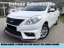 2015 Nissan Almera 1.5 NISMO SPEC NEW FACELIFT 1OWNER LOW MILEAGE FULL SERVICE RECORD