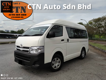 2013 TOYOTA HIACE 2.5 HIGH ROOF WINDOW VAN (M) DIESEL 12 SEATS TRUE YEAR MAKE
