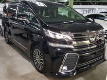2016 Toyota Vellfire 2.5 ZG WITH SUNROOF PRECRASH FULL ALPINE