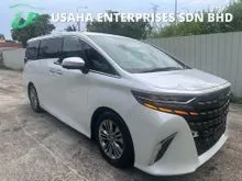 2025 Toyota Alphard 2.5 Z 7-Seater MPV#JBL REAR ENTERTAINMENT#4 CAMERA#BSM#HUD#DIM#POWER BOOTS#UNREG JAPAN SPEC#