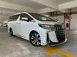 Recon MODELLISTA LOW MILEAGE 2021 Toyota Alphard 2.5 SC BSM DIM SUNROOF UNREG OFFER DEAL
