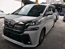 Toyota Vellfire 2.5 ZG, SUNROOF, PRE CRASH, 2016 UNREGISTER
