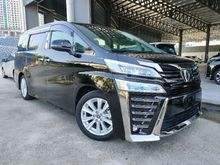 2018 Toyota Vellfire 2.5 Z Facelift S/Roof PCS LTA 7 Seater 2 P/Door Unregister