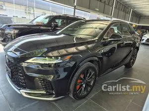 2023 Lexus RX 350 2.4 F Sport/TURBO/GRD4.5A/18K KM MILEAGE/PANROOF/RED INTERIOR SEAT/HUD/DIM/BSM/360CAMERA/UNREG23