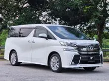 2015 Toyota Vellfire 2.5 (A) 3 Yrs Warranty / Accident Free / Original Paint / No Flood Record