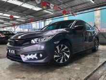 2016 Honda Civic 1.8 S i-VTEC (A) CUSTOM LED DAY LIGHT, DUAL EXHAUST MUFFLER, KEYLESS PUSH START , LEATHER SEATS
