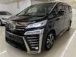 Recon TOYOTA VELLFIRE 2.5 ZG (NEW FACELIFT) 2 EYES FULL LEATHER PILOT SEAT AMBIENT LIGHT