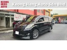 2012 Toyota Alphard 2.4 S MODEL (A) REG OCT 2015, CAREFUL OWNER, L/MIL - 130K KM, 7 SEAT, 2 P/DOOR, P/BOOT, FREE 1 YEAR CAR WARRANTY, 18 S/RIMS