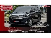 2017 Toyota Vellfire 2.5 G MPV KM 50.000 Toyota New Vellfire 2.5 G ATPM NIK 2017 Black On Black Pilot Seat