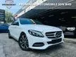 Used MERCEDES BENZ C200 AMG WTY 2025 2015,CRYSTAL WHITE IN COLOUR,SMOOTH ENGINE GEAR BOX,FULL LEATHER SEAT,ONE OF DATO OWNER