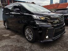 2016 Toyota Vellfire 2.5 Z Golden Eyes Sunroof Full ALPINE MONITOR PRE CRASH 21K KM