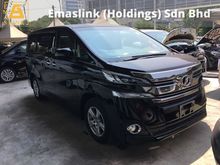 2015 Toyota Vellfire 2.5 X 8seather 360view Cam 2PD Powerboot Keyless 7G Nice Car