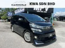 2013 Toyota Vellfire 2.4 ZG FULL SPEC MPV LEATHER PILOT SEAT COOL BOX SUNROOF ALPINE HOME THEATER 2POWER DOOR POWER BOOT MODELLISTA NEW FACELIFT