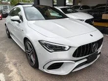 2021 Mercedes-Benz AMG CLA45 Shooting Brake 2.0 S 4MATIC+ (Two Tone Full Leather Color Seat/Panaromic Roof/Burmester Sound System/HUD/Good Condition)