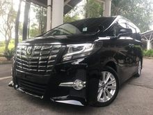 2016 Toyota Alphard 2.5 SA Package MPV**FULL LEATHER SEAT**SHOWROOM CONDITION**PREMIUM WARRANTY**