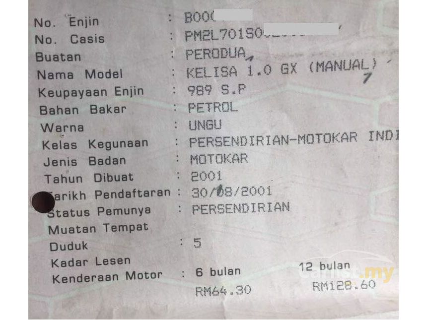 Perodua Kelisa 2001 GX 1.0 in Selangor Manual Hatchback 