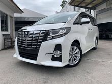 2015 Toyota Alphard 2.5 S MPV**ALPINE AUDIO PLAYER**ALPINE REAR ENTERTAINMENT**PREMUM WARRANTY**