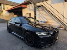 2022 BMW M3 3.0 Competition GRADE 5A CAR MILEAGE 19K ONLY RARE ORANGE INTERIOR CARBON ROOF LASER LIGHT BONUS BODYKIT LIP DIFFUSER GREAT UNIT UNREG
