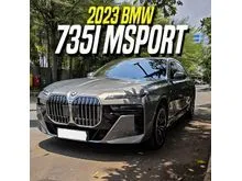 2023 BMW 735i 3.0 M Sport Sedan Grey on Brown Abu-abu Abu 735 i MSport