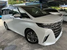 2023 Toyota Alphard 2.5 Z MPV / 27K MILEAGE / 8 YEARS WARRANTY / 2 POWER DOOR / POWER BOOT / TWIN MOONROOF / DIM / BSM / ROOF MONITOR / 360 CAMERA /