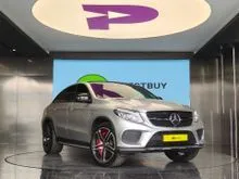 2016 Mercedes-Benz AMG GLE43 3.0 4MATIC SUV Import Baru Genuine Mileage FSW 390hp 520nm 9speed Black Nappa Leather with Carbon Fibre Trim