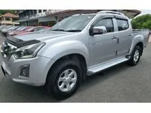 2019 ISUZU D-MAX DOUBLE CAB 2.5 A TURBO INTERCOOLER VGS 4WD (AT) (4X4) - (GOOD CONDITION) SPLASH SILVER METALLIC 5E-AT 88,000KMS