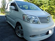Toyota Alphard 3.0 G MPV,7 SEATER,2 SUNROOF,2POWER DOOR,LCD MONITOR ,CAREFULL OWNER,SMOOTH ENGINE,REVER CAMERA,WOODEN PANEL DASH BOX,99LIKE NEW,