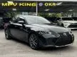 Recon 2019 Lexus IS300 2.0 F Sport / RED LEATHER / BSM / 3 EYE LED / LOW MILEAGE