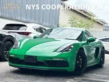2022 Porsche 718 Cayman GTS 4.0 PDK Coupe Unregistered READY STOCK WELCOME VIEW LOW MILEAGE HUGE SPEC PORSCHE CARBON CERAMIC BRAKE PHYTON GREEN