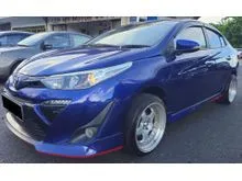 2019 TOYOTA VIOS 1.5 A (G) AEROKITS CVT (+/-) (7E-AT) FACELIFT (AT) (SEDAN) (GOOD CONDITION) DARK BLUE METALLIC (8W7) VIOS BIAWAK PLATE SABAH