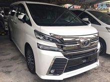 2015 Toyota VELLFIRE 2.5 Z ZA ZG UNREG *** BLACK AND WHITE COLOUR ONLY ***