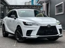 2023 LEXUS RX350 2.4 F SPORT SUV MARK LEVINSON, PANORAMIC ROOF, HUD, 360 CAM, WIRELESS CHARGING, DIM, REAR VENTILATION & POWER SEATS