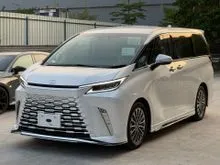 2024 Lexus LM 500h 2.4 Version L 6 Seater MPV Japan Spec Unregistered Mark Levinson Sound System 360 Surround Camera Seat Ventilation Rear Screen Sruf