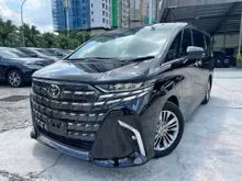 2025 Toyota Alphard 2.5 Z  MPV,HUD ,DIM, JBL, UNIVERSAL SIDE STEP, MOONROOF, ROOF MONITOR, BSM, AUTO PARK