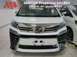 2019 Toyota Vellfire 2.5 Z G Edition, Japan Grade 5 A, Original Japan Mileage 19,700 KM only with Twin Moon Roof & 1 Camera.
