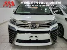 2019 Toyota Vellfire 2.5 Z G Edition, Japan Grade 5 A, Original Japan Mileage 19,700 KM only with Twin Moon Roof & 1 Camera.