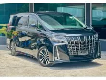 2021 Toyota Alphard 2.5 SC Package - BLACK ( DIM , SUNROOF, ROOF MONITOR ,REVERSE CAM , 3LED , BSM,  PRE CRASH , LANE KEEP , POWER BOOT , SPARE TYRE )