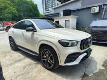 2021 Mercedes-Benz AMG GLE53 3.0 COUPE / BURMESTER / AMBIENT LIGHT / PANROOF / 360 CAMERA / HUD / GRADE 4.5 / 33K KM / BOTH MEMORY SEATS / 2021 UNREG