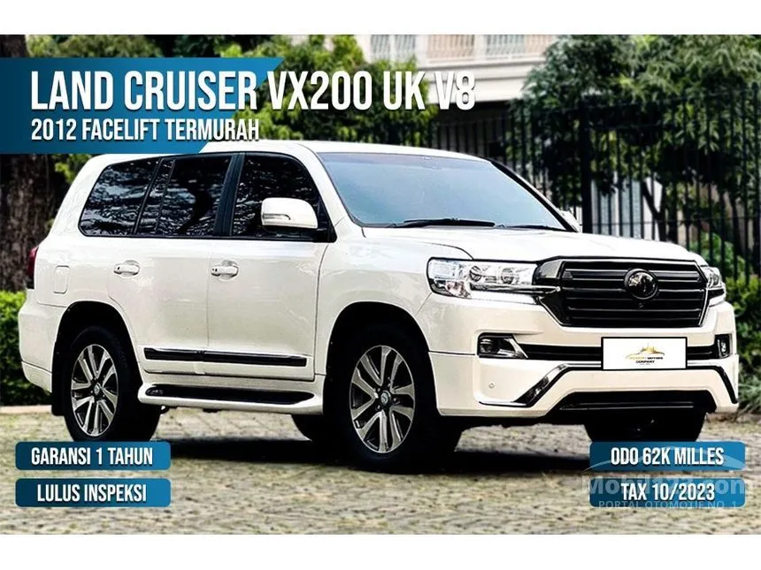 Jual Mobil Toyota Land Cruiser 2012 200 Full spec 4.5 di Banten Automatic SUV Putih Rp 1.100.000.000