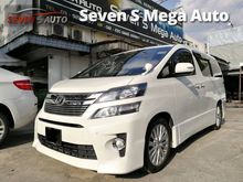 2012 Toyota Vellfire 2.4 ZG Sunroof Pilot Seat Alpine HD Roof Monitor Power Boot
