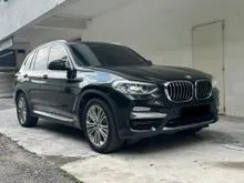 2018/19 BMW X3 2.0 xDrive30i Luxury SUV / Free 3 Years Warranty / Full Service Record BMW / Mileage 90K+KM Only / Power Boot / TipTop Conditions