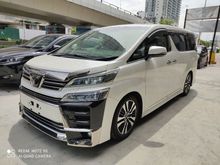2018 Toyota Vellfire 3.5 ZG FULLY SPEC JBL HOMETHEATHER DIM CAMERA SURROUND CAMERA URNEG18