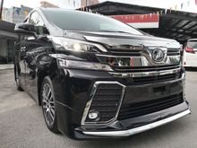 2016 Toyota Vellfire 2.5 ZG JBL MODLLISTA FULLY LOADED