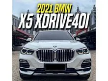 2021 BMW X5 3.0 xDrive40i xLine SUV White on Brown xDrive Putih