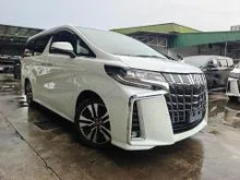 2022 Toyota Alphard 2.5 SC 3LED PCS LTA BSM DIM Display Audio Pilot Seat Leather Power Boot Unrgister